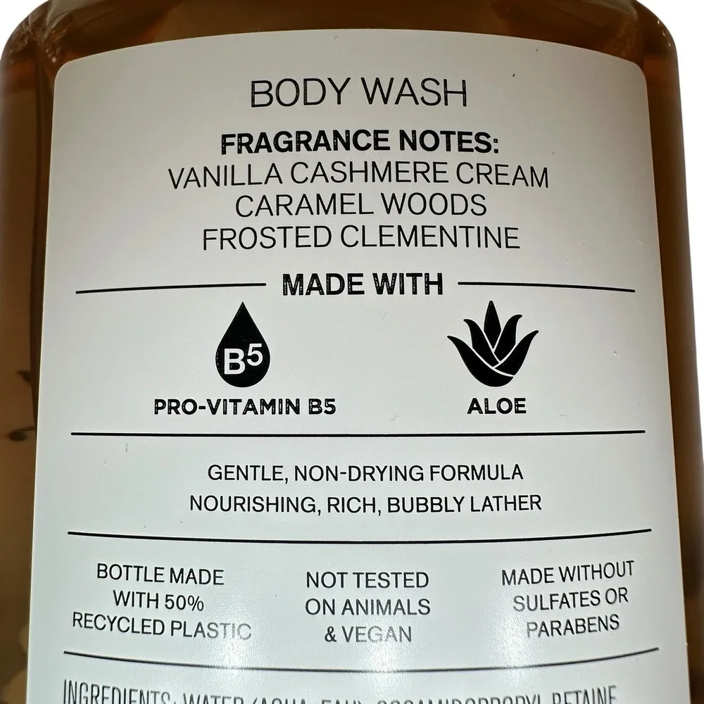 Bath & Body Works Snowflakes & Cashmere Body Wash 10 oz Winter Scent NEW